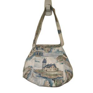 Vintage Lighthouse Purse Handcrafted Made W/ Tender Loving Care By Teddie Brown